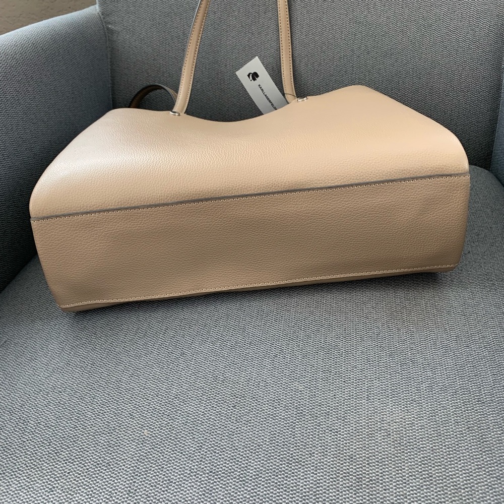 Karl Lagerfeld brown-cream color shoulder bag - Picture 8 of 8